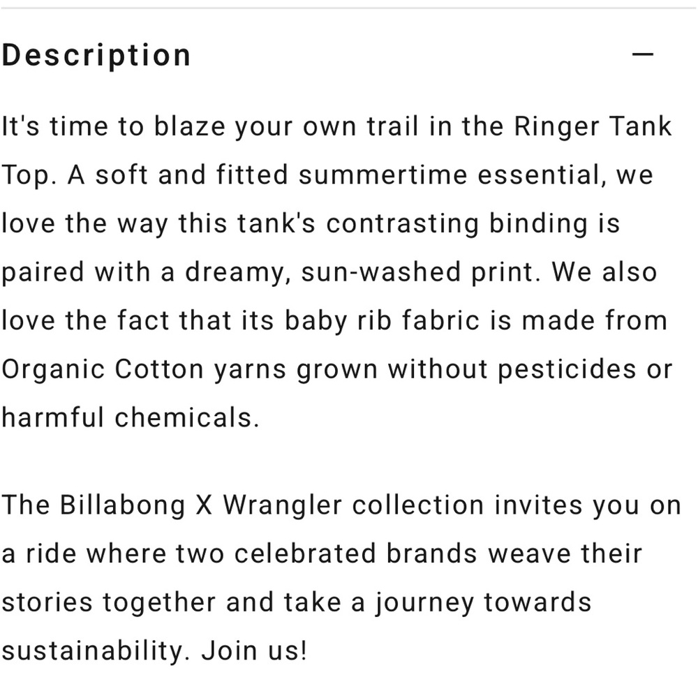 Billabong Wrangler Ringer Tank - Picture 5 of 5
